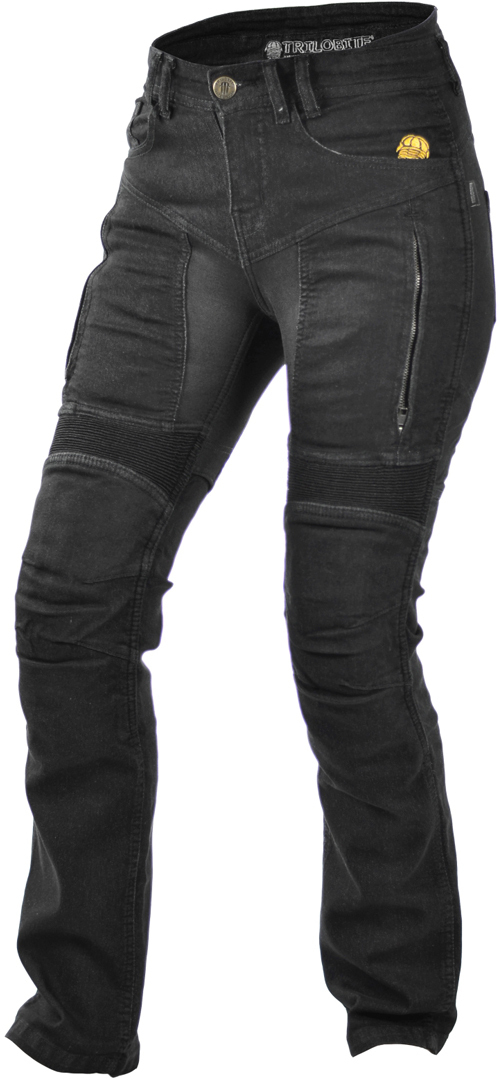 Allieret Daddy Leeds Trilobite Parado Black Damer Motorcykel Jeans - Kevlar bukser - Aros  Speedshop
