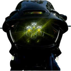 CUSTOM DYNAMICS ECE COMPLIANT SHARK DEMON 2 LED HEADLIGHT FOR LOW RIDER ST