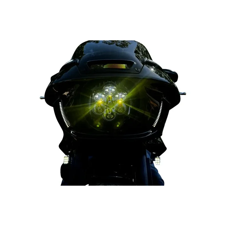 CUSTOM DYNAMICS ECE COMPLIANT SHARK DEMON 2 LED HEADLIGHT FOR LOW RIDER ST