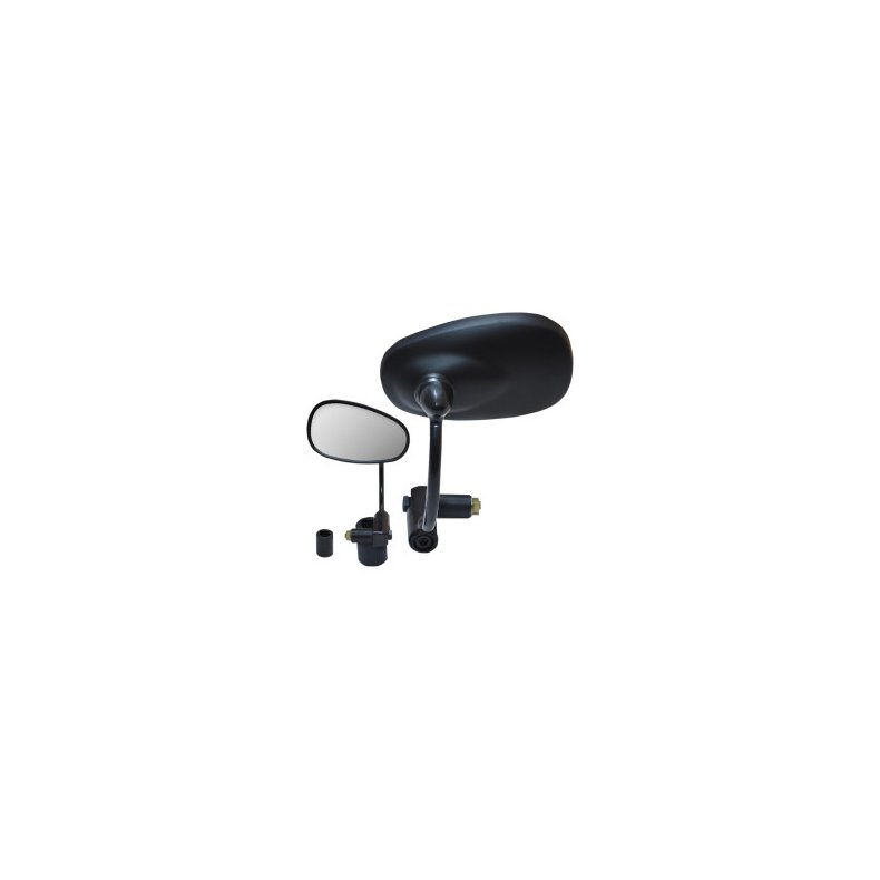 BAR END OVAL BLACK