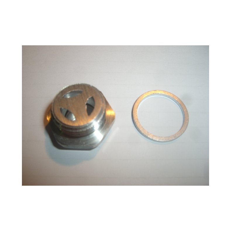 BMW Oil Control Plug (set) M18x1,5 with inspection glas windows