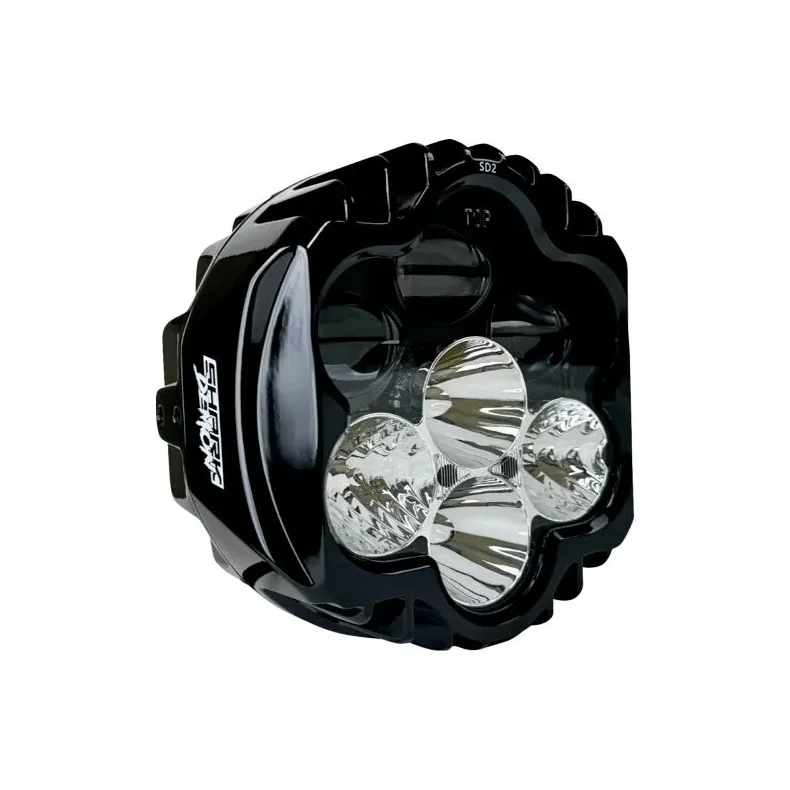 CUSTOM DYNAMICS ECE COMPLIANT SHARK DEMON WHITE HEADLIGHT PEDESTAL MOUNT