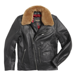 REXFORD BLACK LEATHER JACKET