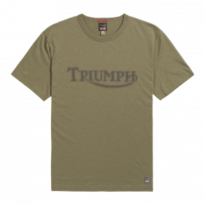 FORK SEAL HERITAGE LOGO T-SHIRT KHAKI