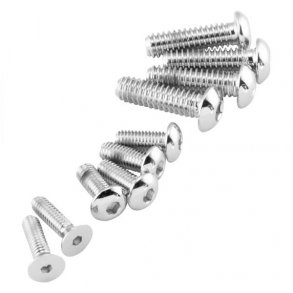 HANDLEBAR CONTROL SCREW KIT, BUTTON 82-95 HD