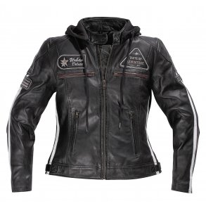 Jolene dame motorcykel jakke sort