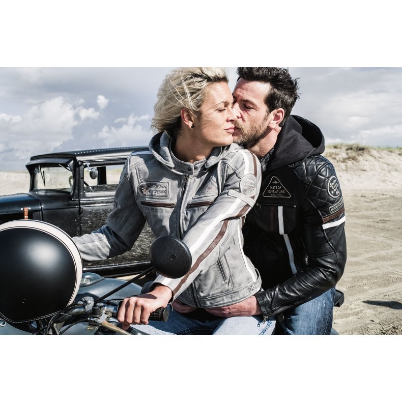 Jolene dame motorcykel jakke gr