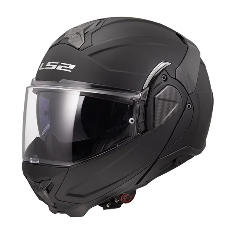 LS2 Advant II Solid helmet, mat sort/carbon