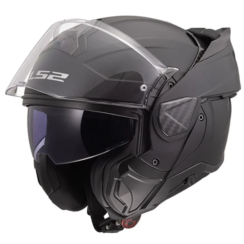 LS2 Advant II Solid helmet, mat sort/carbon