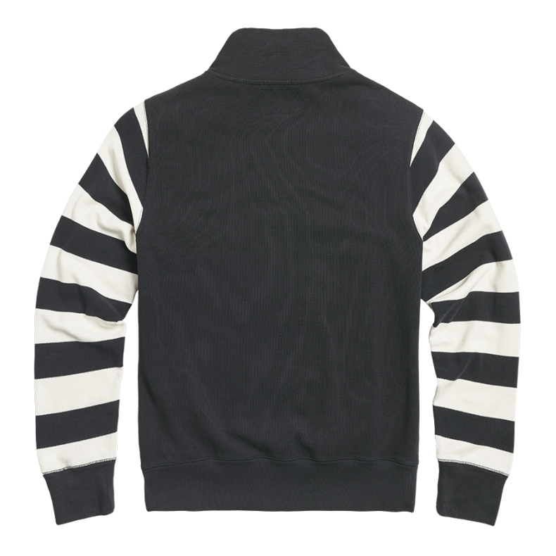 HIGHLY DOUBLE PIQUE HALF ZIP SWEATSHIRT BLACK