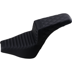 SADDLEMEN SEAT STEPUP TR LS BLCK  M8