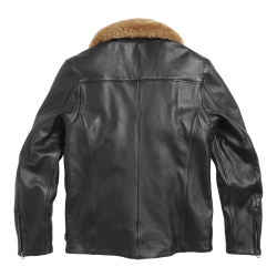 REXFORD BLACK LEATHER JACKET