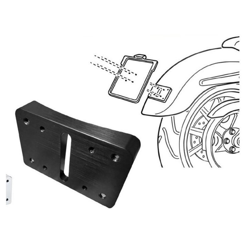 Heinzbikes License Plate Mounting Adapter 99-17