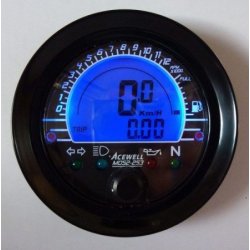 Acewell Mini Digitale Speedometer Km/h &amp; RPM - Black