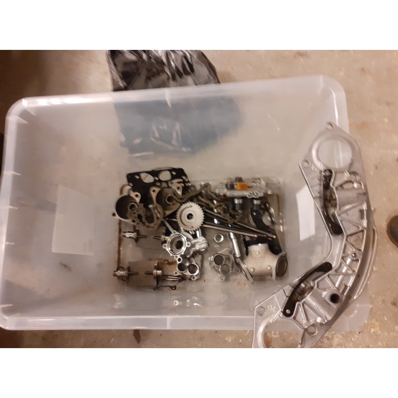 komplet tcb 88" motor, mangler blok.