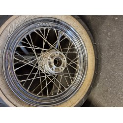 16" bagflg med alu nav, 51mm  i nav. orginal til  3/4" alxel