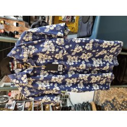 TRIUMPH MOTORCYCLES - CAMP SHIRT - INDIGO