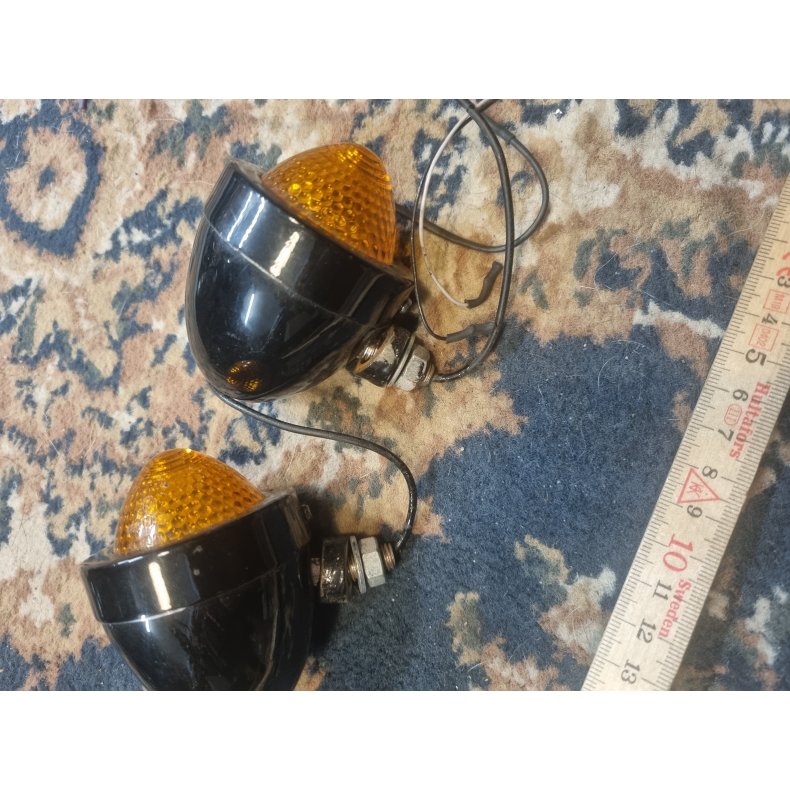  2x sorte blink med alm pre, bolt ca 8mm