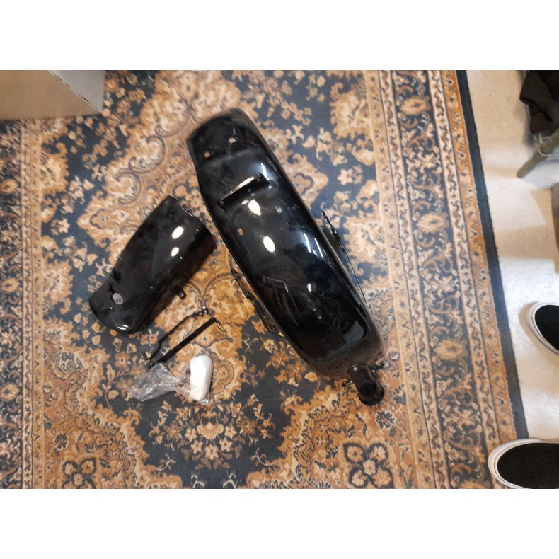 Bagskrm taget af en 2008 softail crossbones