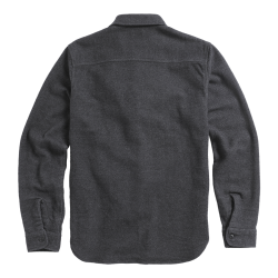 BROUGHTON WOOL BLEND LONG SLEEVE SHIRT GREY