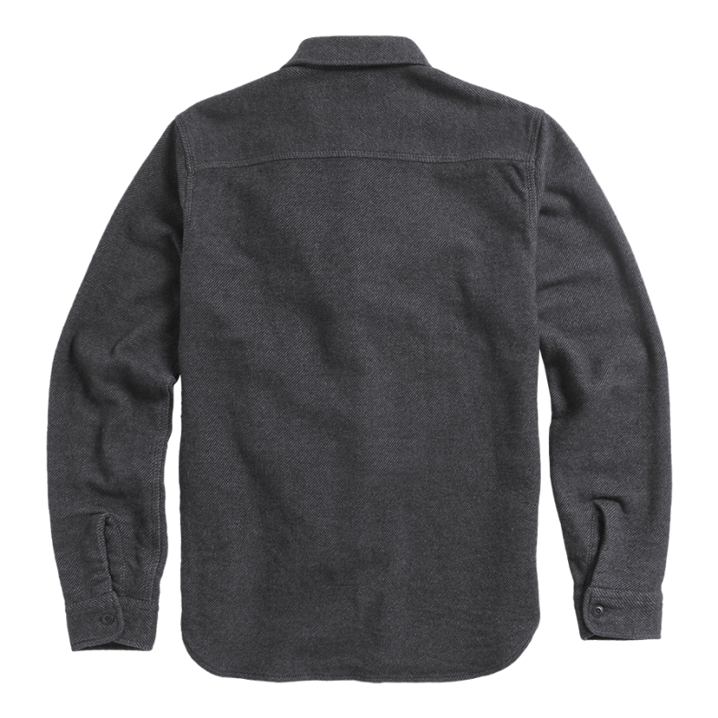 BROUGHTON WOOL BLEND LONG SLEEVE SHIRT GREY