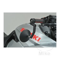 Spejl til styrende, mat sort. 22mm og 1" styr