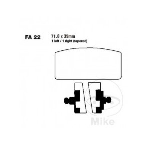 BMW EBC SEMI SINTERED BRAKE PADS