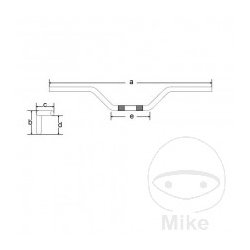 trw superbike chrome 22mm 
