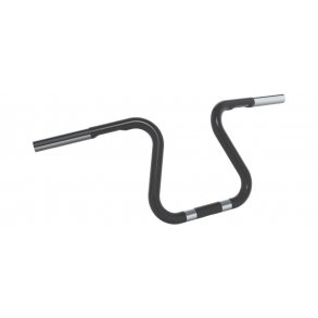 stainless steel, black, powder-coated, with knurls