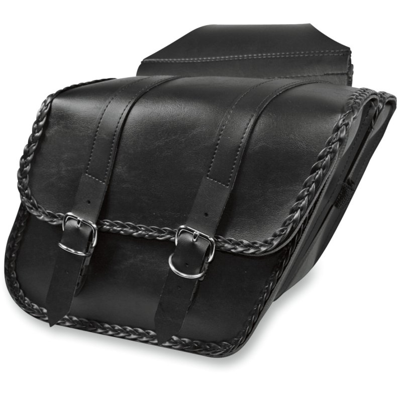 WILLIE &amp; MAX LUGGAGE SADDLEBAG SLANT BRAIDED