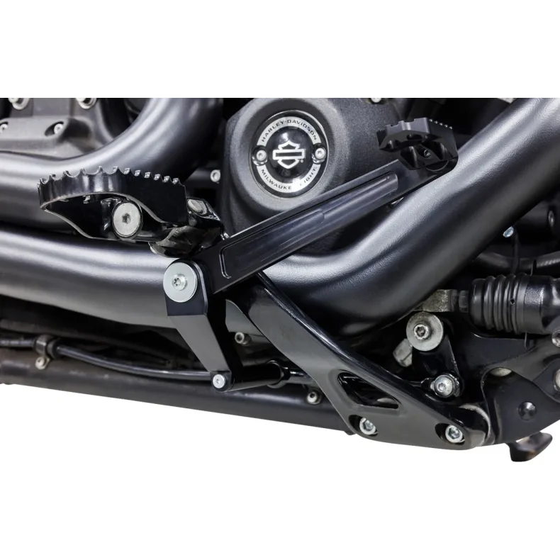S&S CYCLE Brake Pedal mid-mount Black M8 Softail