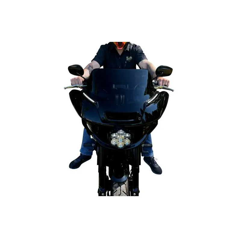 CUSTOM DYNAMICS ECE COMPLIANT SHARK DEMON 2 LED HEADLIGHT FOR LOW RIDER ST