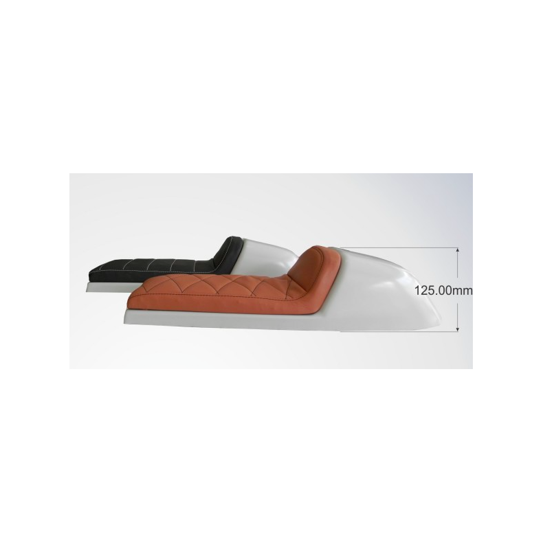 TUCK N' ROLL STITCH BRUN ELLER SORT