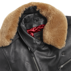 REXFORD BLACK LEATHER JACKET