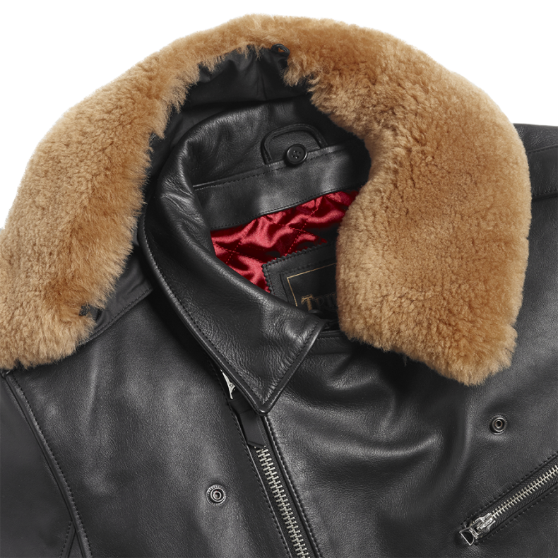 REXFORD BLACK LEATHER JACKET