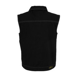DENIM VEST, BLACK