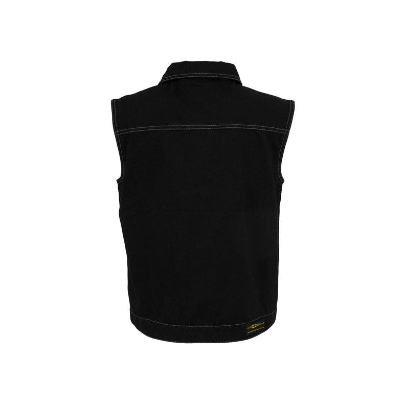 DENIM VEST, BLACK