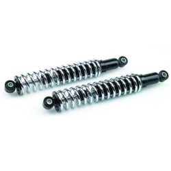 315mm Chrome / Black Cafe Racer Shocks Type 7