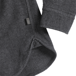 BROUGHTON WOOL BLEND LONG SLEEVE SHIRT GREY