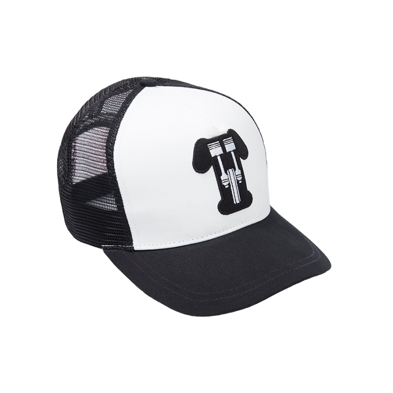 KEROSENE TRUCKER VINTAGE LOGO CAP WHITE