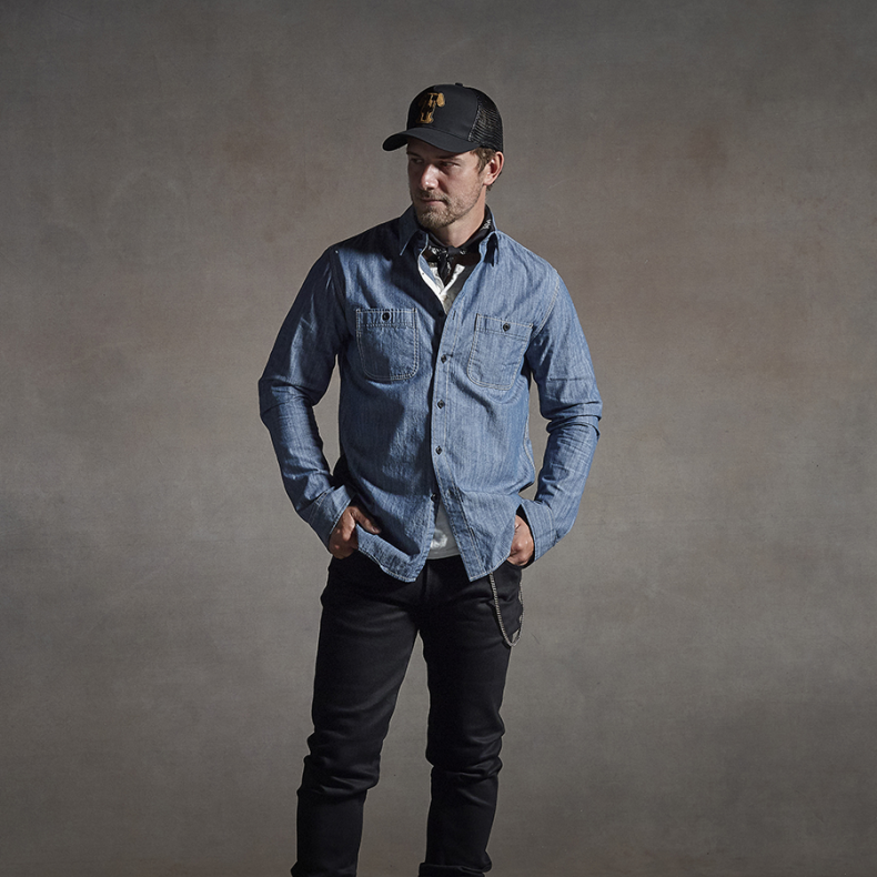 AXLE CHAMBRAY WORKER SHIRT INDIGO