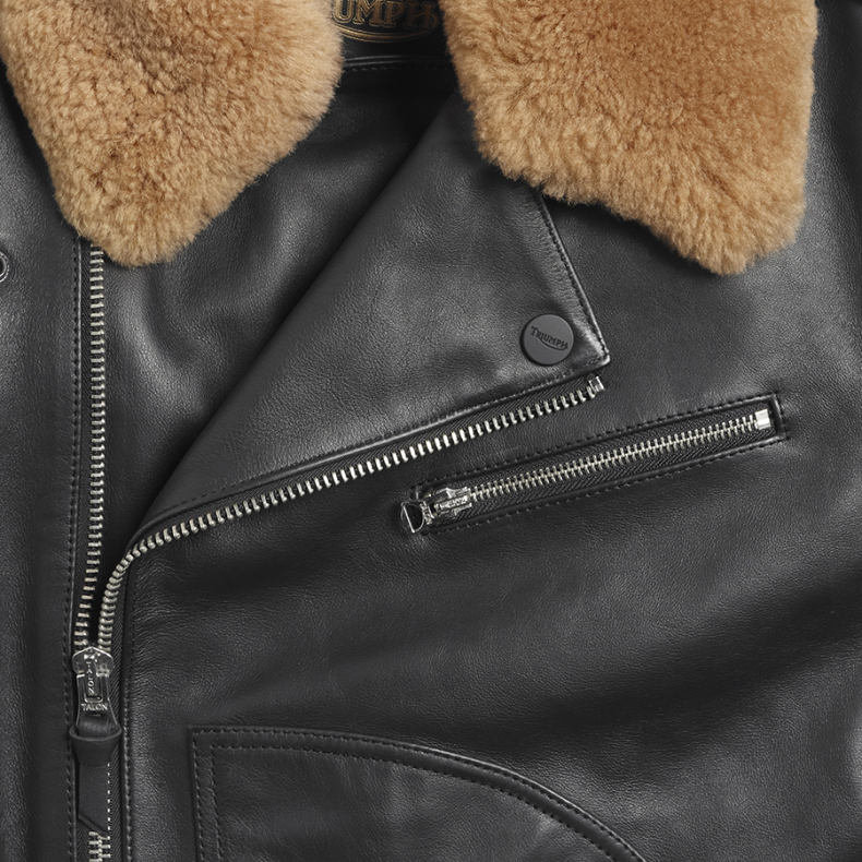 REXFORD BLACK LEATHER JACKET