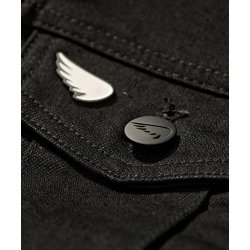 SA1NT - MOTO DENIM VEST - BLACK