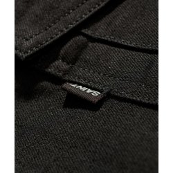 SA1NT - MOTO DENIM VEST - BLACK