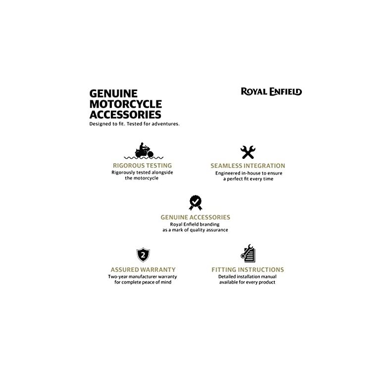 Royal Enfield 1990489 Black Touring Dual Seat for Continental Gt 650