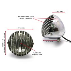 PRISON HEADLIGHT 4-1/2