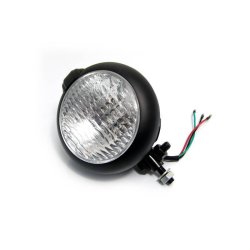 4.75" Bates Style lack Headlight with Bottom Mount