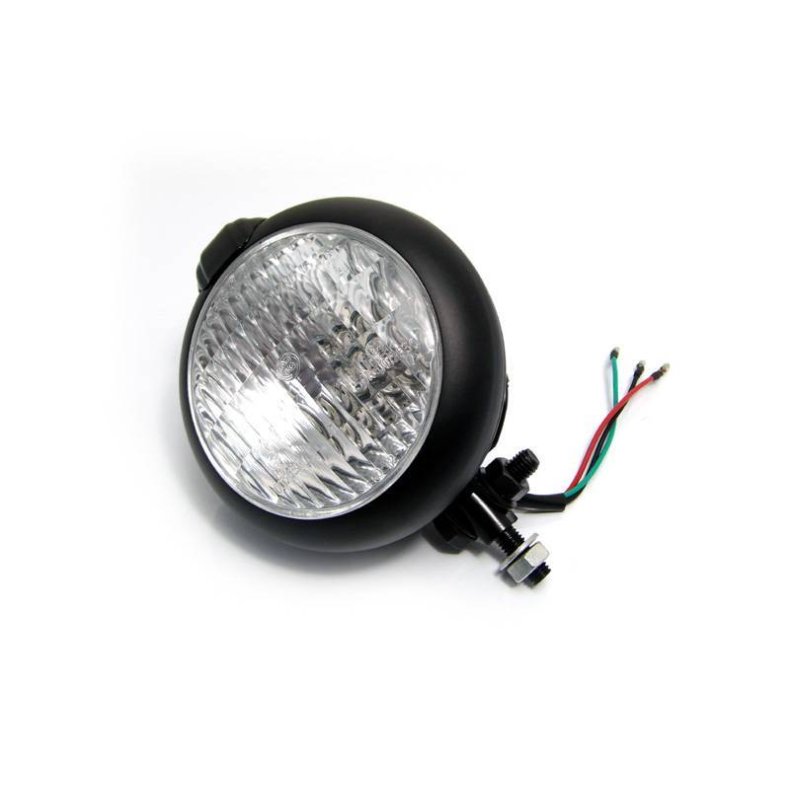 4.75" Bates Style lack Headlight with Bottom Mount
