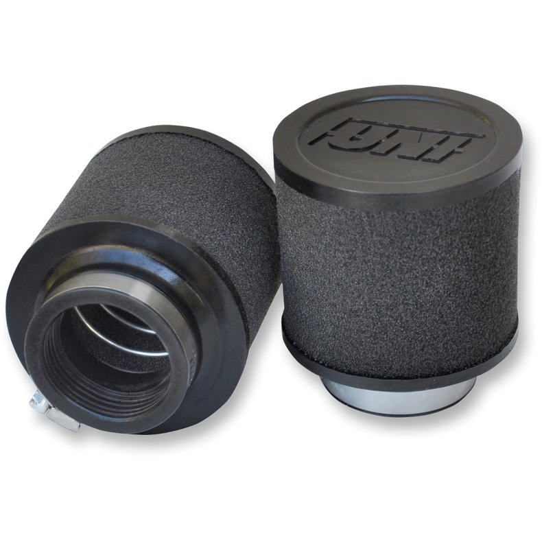 UNI FILTER HIGH-FLOW CLAMP-ON POD FILTER KIT STRAIGHT BLACK  pk-52,  2-PK 