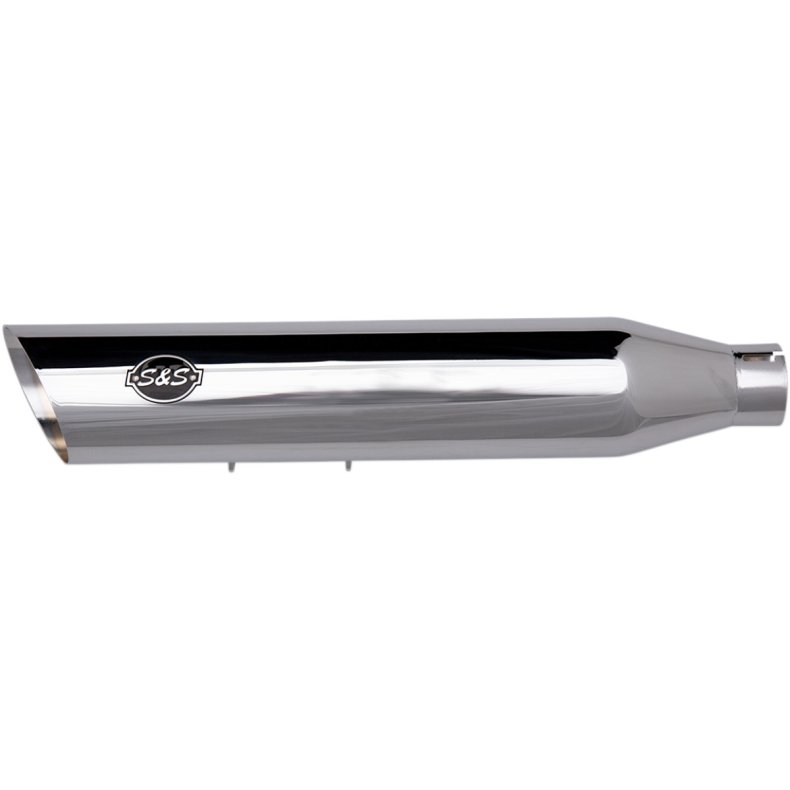 S&S CYCLE Slash-Cut EC Euro 4 Slip On Mufflers Chrome E4 godkendt